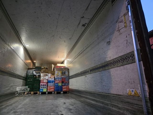 Šaldytuvas puspriekabė SCHMITZ CARGOBULL City Tiefkühler, 2. Achs drehbar, 3 to Ladebordw