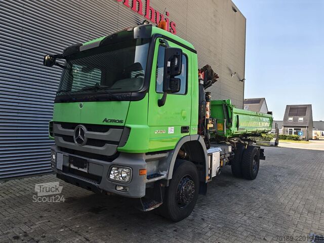 3-sidig tipp Mercedes-Benz Actros 2136 4x4 3 Seitenkipper Fassi F105 AXP.22