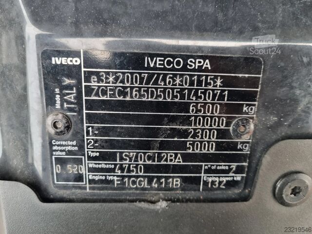 Iveco Daily 65C18 3.0D con caja abierta de 6 m, Euro 6, MMA 6.500 kg Iveco Daily 65C18 3.0D Open Laadbak 6M Euro6 GVW 6500kg