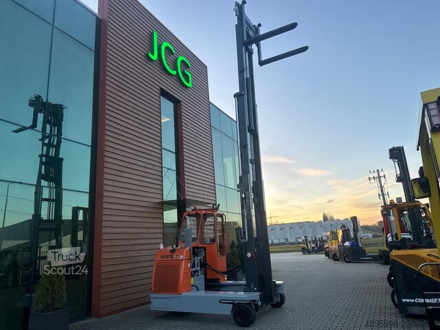 4-way forklift Hubtex DQ45 / 4500 kg/ Triplex /Only 3309 h