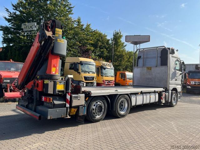 Flatbed truck MERCEDES-BENZ Actros 2541 Pritsche Heckkran Palfinger PK 34002