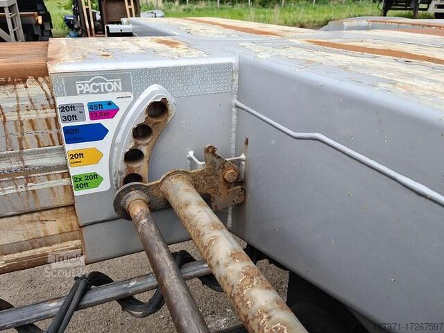 Transport kontenerowy PACTON TE3 / 3 AXLE SAF DISC /CONTAINERCHASSIS /MULTI ...