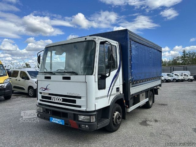 Camión plataforma con toldo IVECO ML65E14
