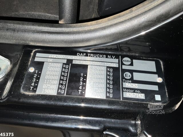 Ribaltabile con gru DAF FAX CF 480 Euro 6 HMF 21 Tonmeter laadkraan