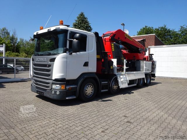 Γερανός τοποθετημένος σε φορτηγό SCANIA PK 200002SH - 200Tonnen-Meter-Kran + Seilwinde