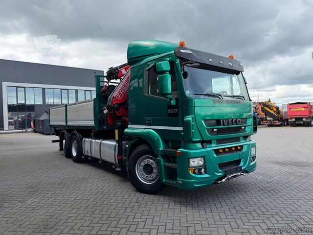 3-puoleinen kippauslaite Iveco Stralis 500 6x2 3 Way tipper Fassi 365+Flyjib ,...