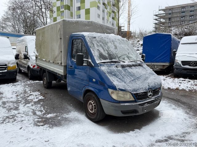 Fourgon pick-up MERCEDES-BENZ Sprinter Pritsche Plane 208 CDI W902 *AHK*