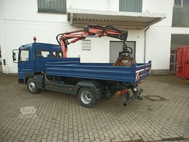 Dreiseitenkipper MERCEDES-BENZ 815 Atego Dreiseitenkipper Atlas 60.1 Kran Greif