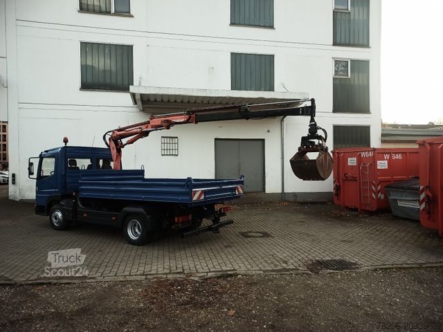 Dreiseitenkipper MERCEDES-BENZ 815 Atego Dreiseitenkipper Atlas 60.1 Kran Greif