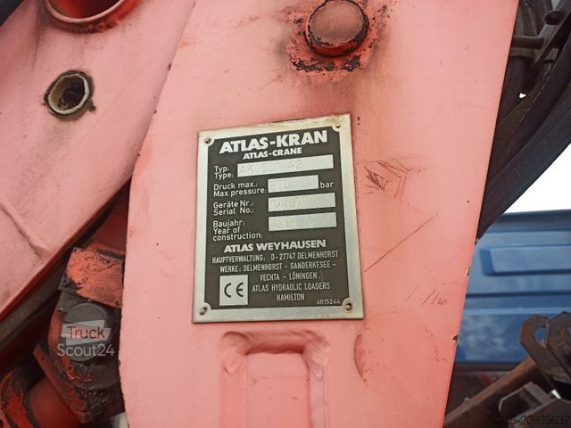 Dreiseitenkipper MERCEDES-BENZ 815 Atego Dreiseitenkipper Atlas 60.1 Kran Greif