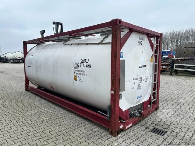 حاوية صهريج CIMC FOOD 20FT ISO / 25.940L-1-COMP. / L4BN / UN Por...