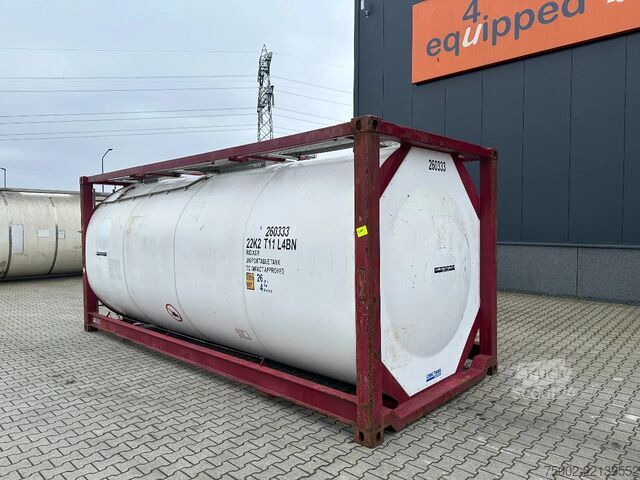حاوية صهريج CIMC FOOD 20FT ISO / 25.940L-1-COMP. / L4BN / UN Por...