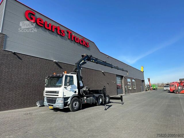  DAF CF 85 410 6X2 + HIAB 422EP-5 HIPRO TREKKER/SATT...