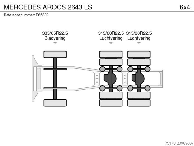 Estándar-SZM MERCEDES AROCS 2643 LS