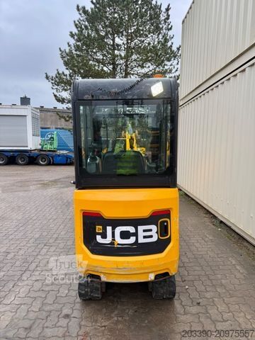 Mini ekskavatorius JCB 16C-1 /2021 BJ/829 H/verbr. Laufwerk/3xLöffel