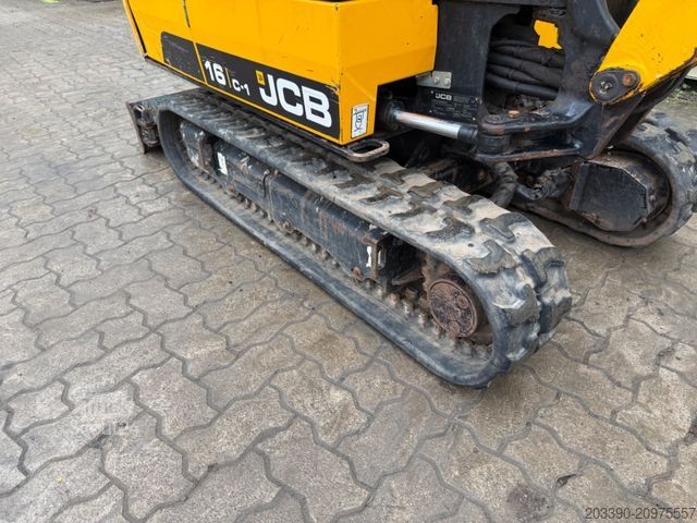 Mini ekskavatorius JCB 16C-1 /2021 BJ/829 H/verbr. Laufwerk/3xLöffel