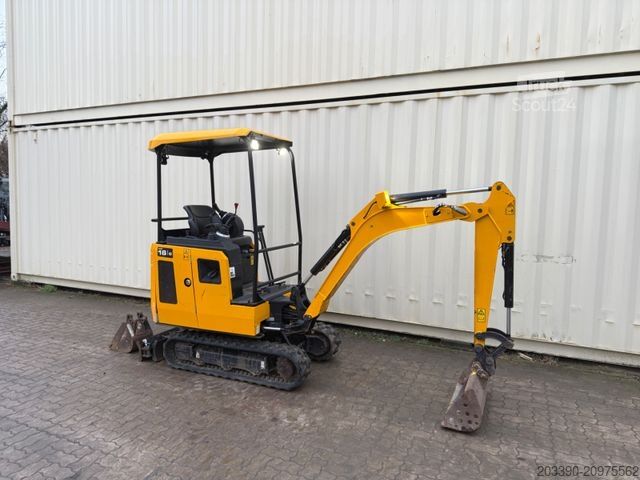 Mini ekskavatorius JCB 16C-1 /2022 BJ/ 991 H / verbr. Laufwerk/2xLöffel