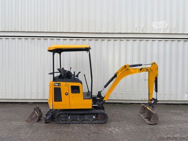 Mini ekskavatorius JCB 16C-1 /2022 BJ/ 991 H / verbr. Laufwerk/2xLöffel