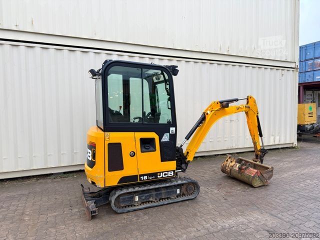 Mini ekskavatorius JCB 16C-1 /2021 BJ/848 H/verbr. Laufwerk/3xLöffel