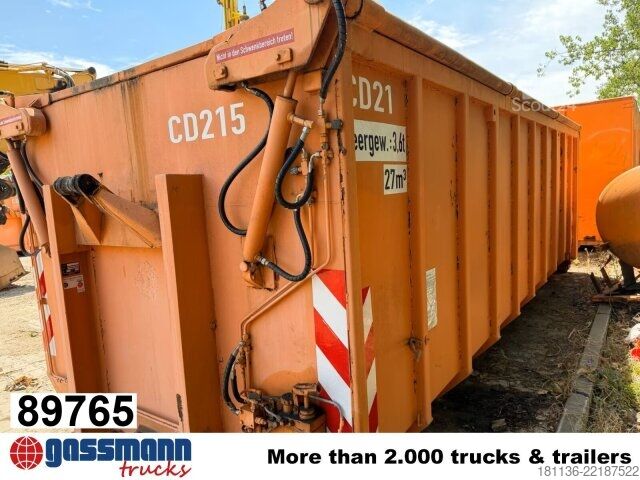 Āķa konteiners  Abrollcontainer mit hydr. Deckel ca. 27m³