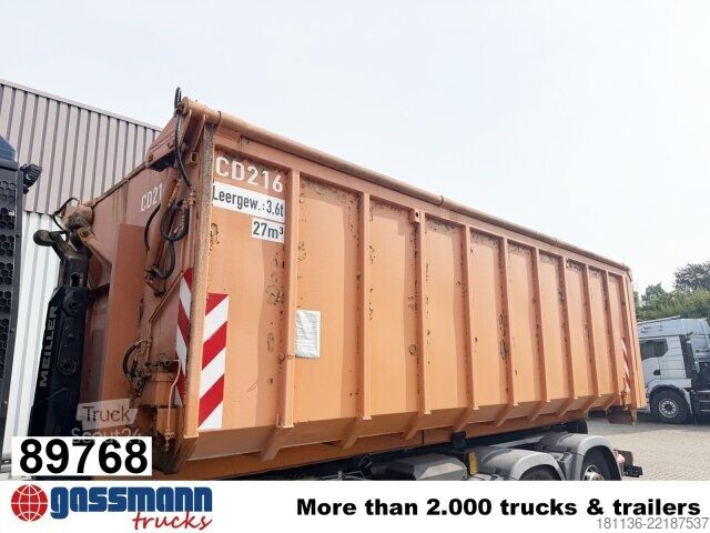 Āķa konteiners  Abrollcontainer mit hydr. Deckel ca. 27m³