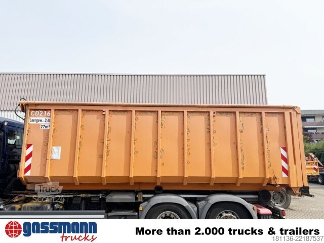 Rullakontti  Abrollcontainer mit hydr. Deckel ca. 27m³