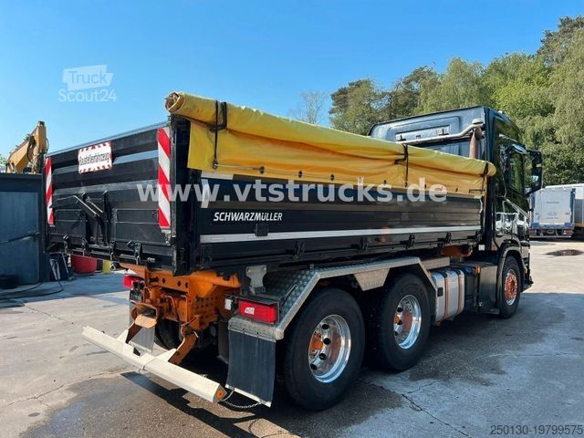 Camion ribaltabile trilaterale SCANIA R500 6x4 Euro 6 Schwarzmüller Dreiseitenkipper