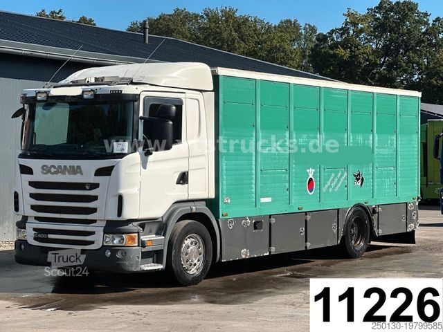 Samochód do przewozu bydła SCANIA G400 4x2 1.Stock Menke-Janzen Viehtransporter