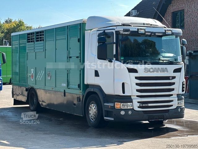 Samochód do przewozu bydła SCANIA G400 4x2 1.Stock Menke-Janzen Viehtransporter
