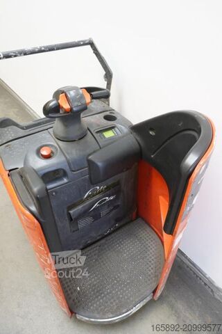 Elektrische meelooppallettruck met sta-platform Linde T 20 SP 131