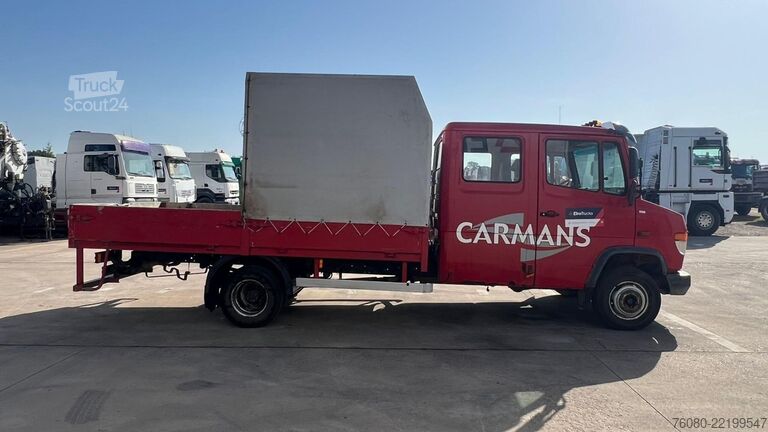 Platte bak Mercedes-Benz Vario 614 (BELGIAN TRUCK / CAMION BELGE / LAMES...