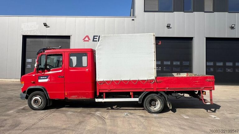 Platte bak Mercedes-Benz Vario 614 (BELGIAN TRUCK / CAMION BELGE / LAMES...