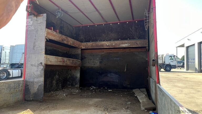 Platte bak Mercedes-Benz Vario 614 (BELGIAN TRUCK / CAMION BELGE / LAMES...