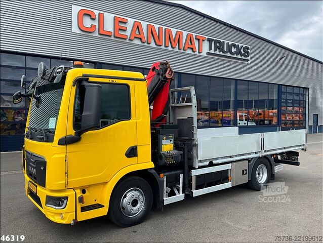 Camion-grue Man TGL 12.220 Euro 6 Palfinger 7 Tonmeter laadkraa...