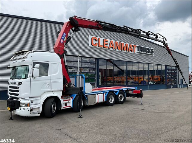 Camión grúa Scania R 580 8x2 V8 Retarder Euro 6 HMF 50 Tonmeter la...