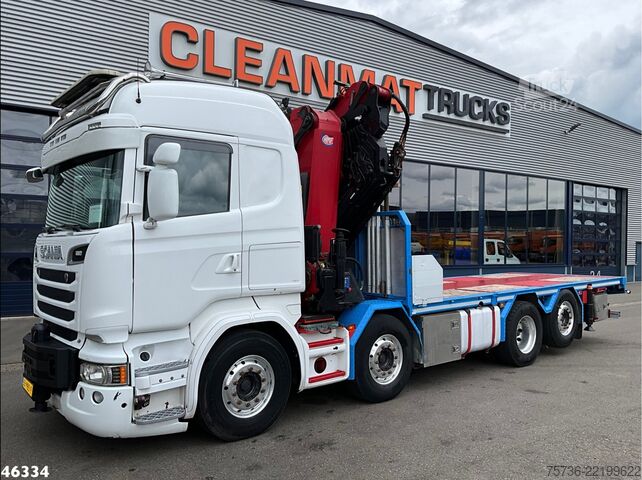 Camión grúa Scania R 580 8x2 V8 Retarder Euro 6 HMF 50 Tonmeter la...