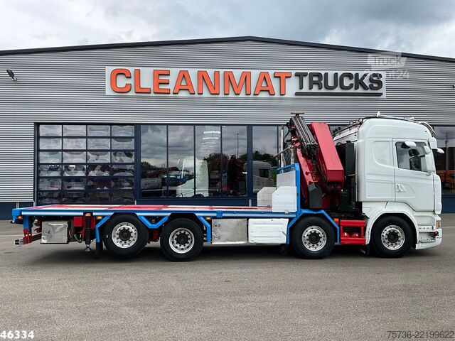 Camión grúa Scania R 580 8x2 V8 Retarder Euro 6 HMF 50 Tonmeter la...