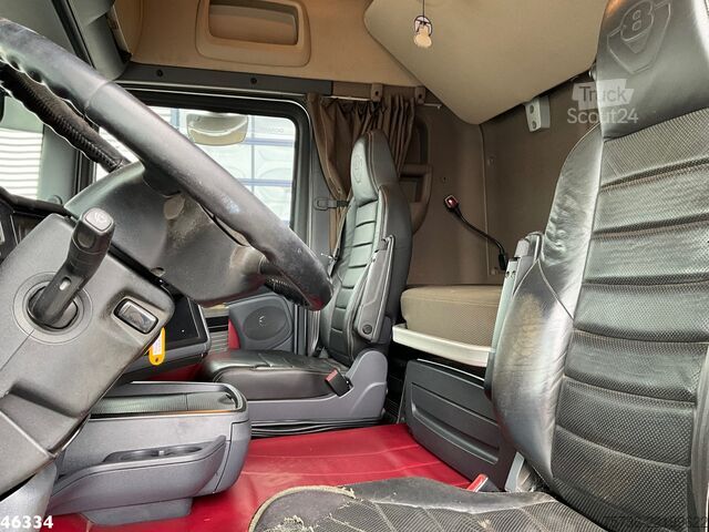 Camion-grue Scania R 580 8x2 V8 Retarder Euro 6 HMF 50 Tonmeter la...