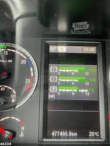 Camion-grue Scania R 580 8x2 V8 Retarder Euro 6 HMF 50 Tonmeter la...