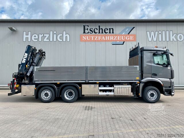 Kamion sa ravnom platformom MERCEDES-BENZ Arocs 2543 6x2| Atlas 332.2E-A6*Funk*erst 48TKM!