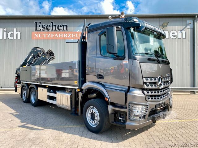 Kamion sa ravnom platformom MERCEDES-BENZ Arocs 2543 6x2| Atlas 332.2E-A6*Funk*erst 48TKM!