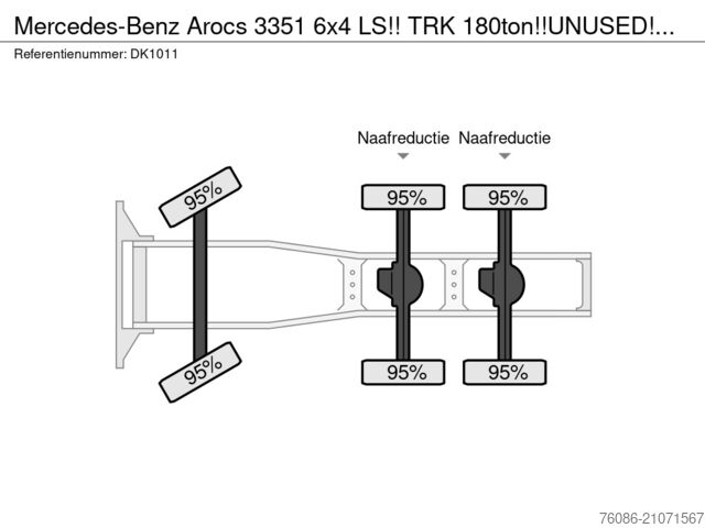 Zware last Mercedes-Benz Arocs 3351 6x4 LS!!  TRK 180ton!!UNUSED!!TURBO ...