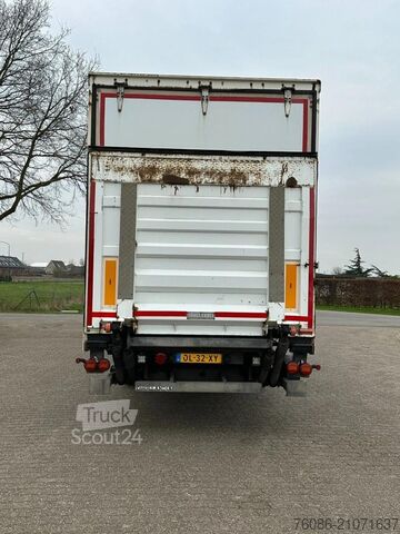 Gesloten bak Van Hool 3 assige kasten trailer LBW LAADKLEP 2500kg