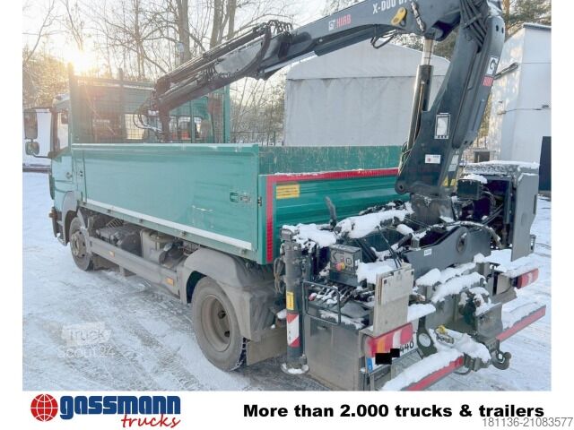 Transporter mit Kipper Mercedes-Benz Atego 818 L 4x2, Kran Hiab X-Duo 078 BS-2, 2x AHK