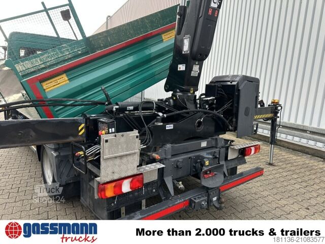 Transporter mit Kipper Mercedes-Benz Atego 818 L 4x2, Kran Hiab X-Duo 078 BS-2, 2x AHK