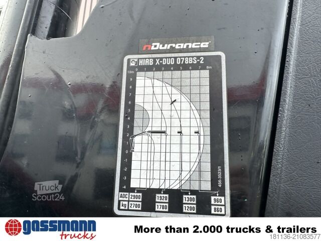 Transporter mit Kipper Mercedes-Benz Atego 818 L 4x2, Kran Hiab X-Duo 078 BS-2, 2x AHK