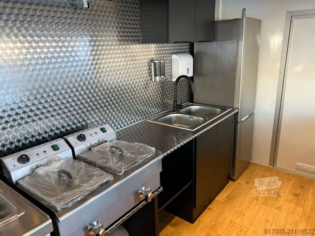 Verkoopaanhanger, financiering mogelijk! Grillwagen,Gas Grillplatte Lavasteingrill,Gasinstallation