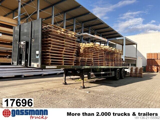 Open oplegger met zeil Schwarzmüller Schwarzmüller 2-A-Plateauauflieger,