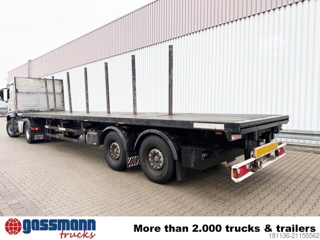 Open oplegger met zeil Schwarzmüller Schwarzmüller 2-A-Plateauauflieger,