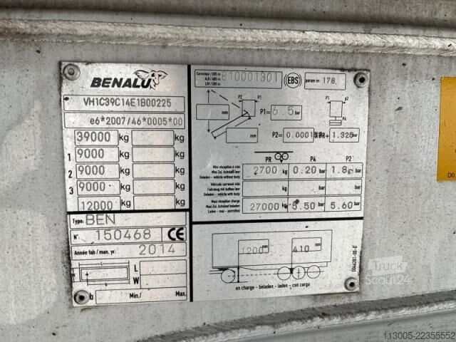 مقطورة نصف قلابة Benalu BENNE